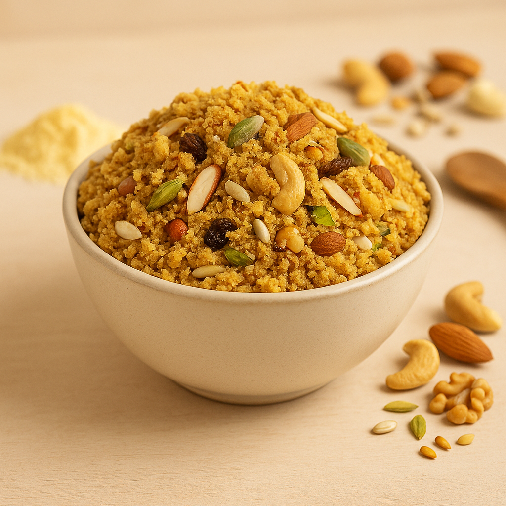 Besan ki Panjiri – Traditional Gram Flour & Nuts Nutrition Mix