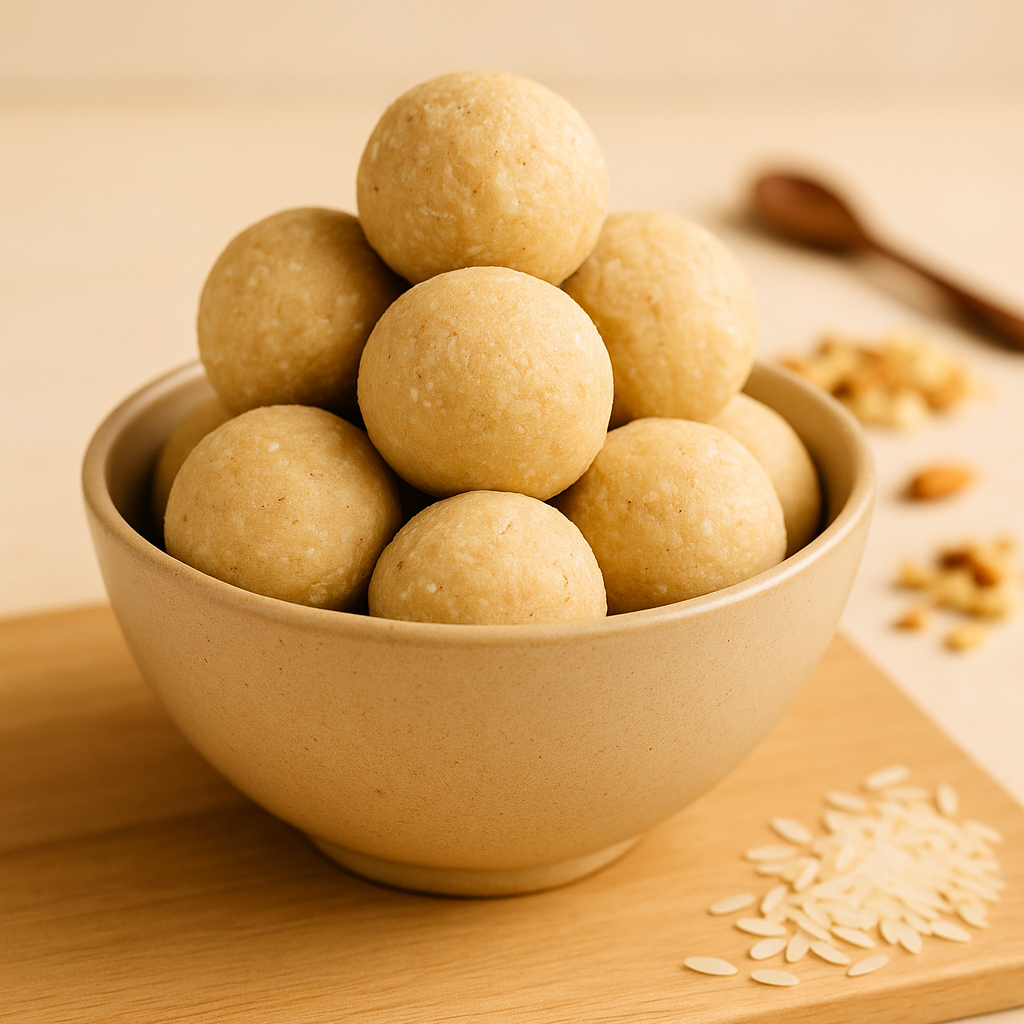 Chawal ki Pinnia – Traditional Homemade Rice Laddoos